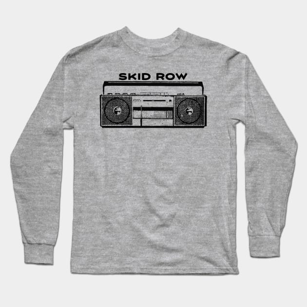 Skid Row Long Sleeve T-Shirt by Rejfu Store